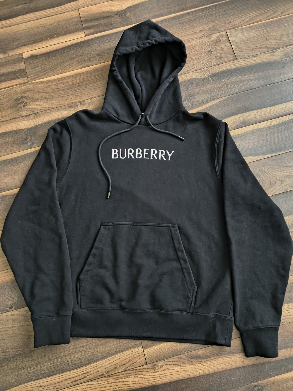Burberry Black Logo Pullover Hoodie